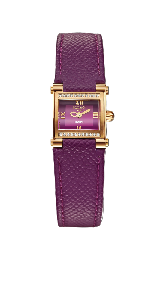 Purple Luxury Dress Watch for Women Corleone Mini 